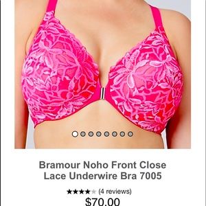 Bramour by Glamorise underwire full figure bra 40F